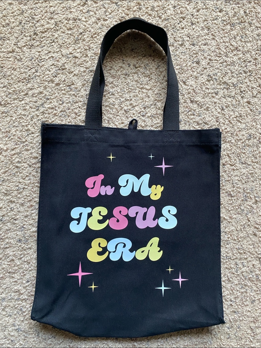 In My Jesus Era Colorful Tote Bag (NWOT)